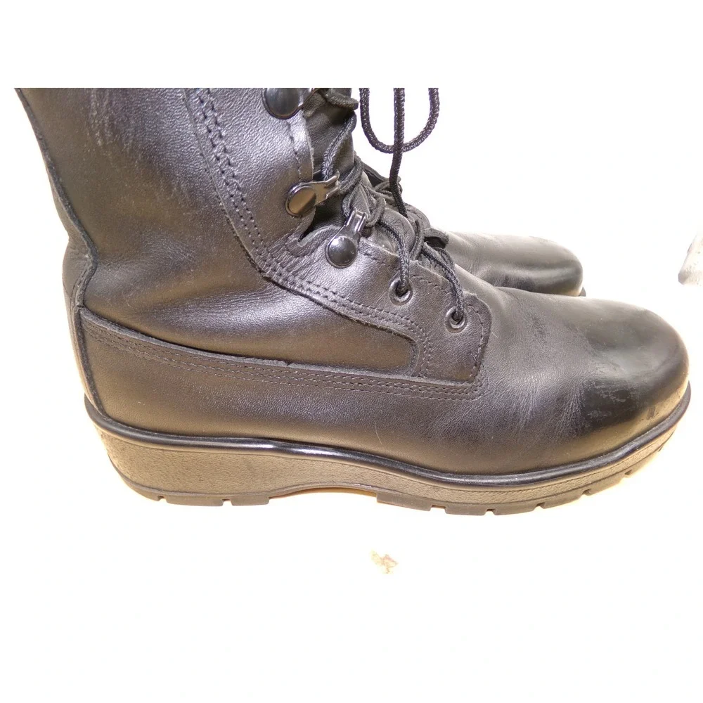 Rocky General Purpose Boots 7.5 EW Black Vibram Sole Steel Toe 808 Navy Inspired